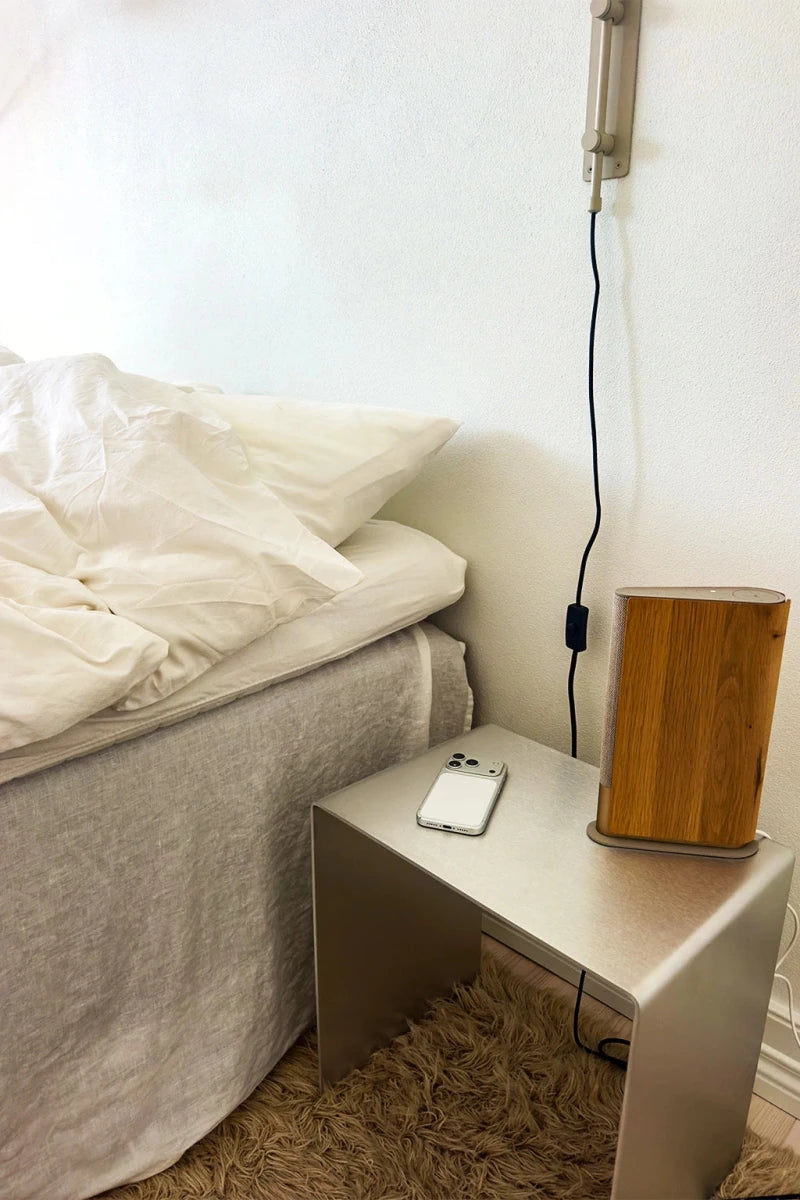 FARO_1 | Aluminum corner table, 40 cm - FRAME