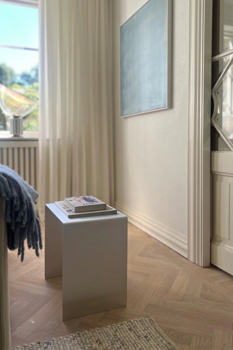 FARO_1 | Aluminum corner table, 40 cm - FRAME