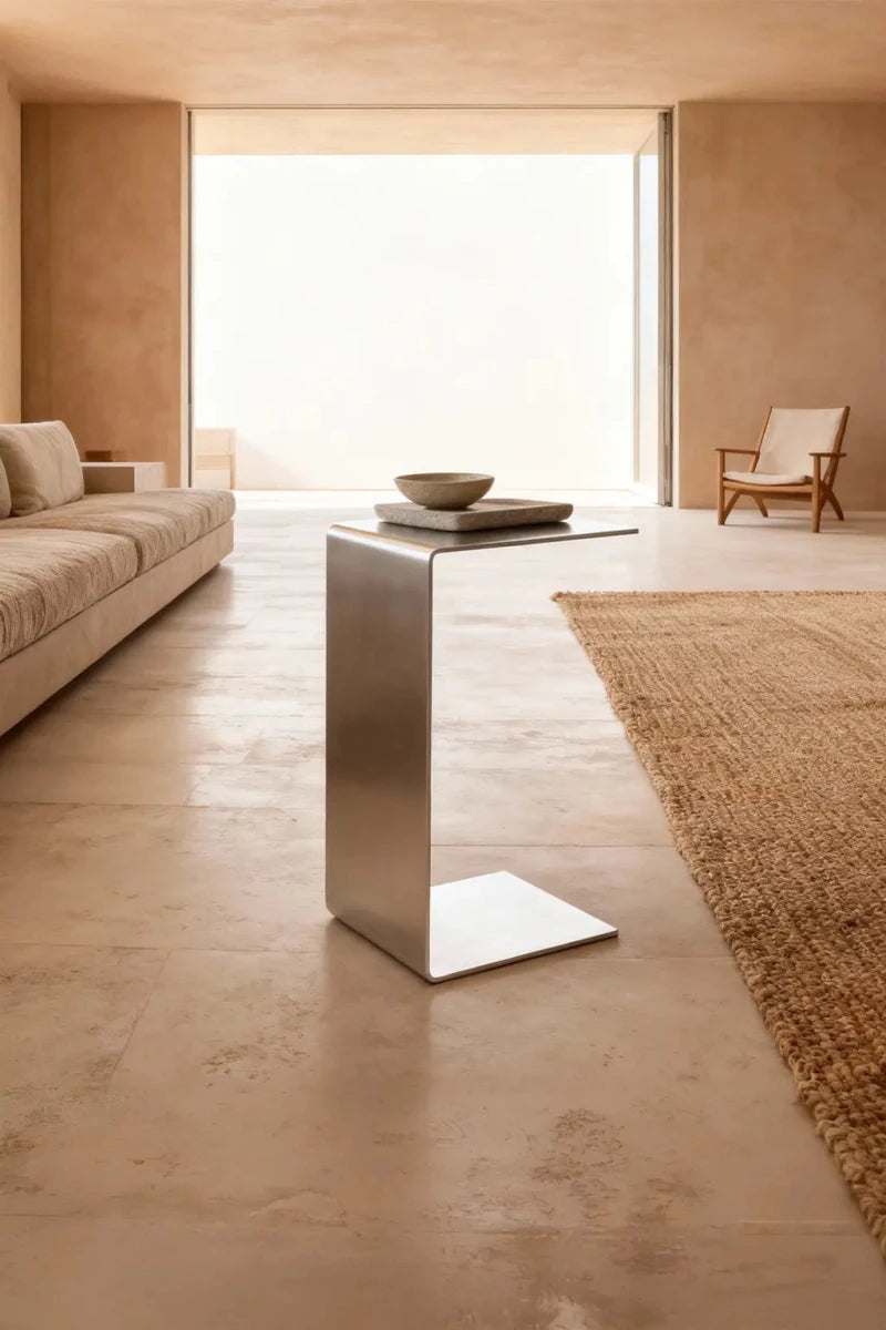 FARO_2 | Aluminum corner table, 25 cm - FRAME