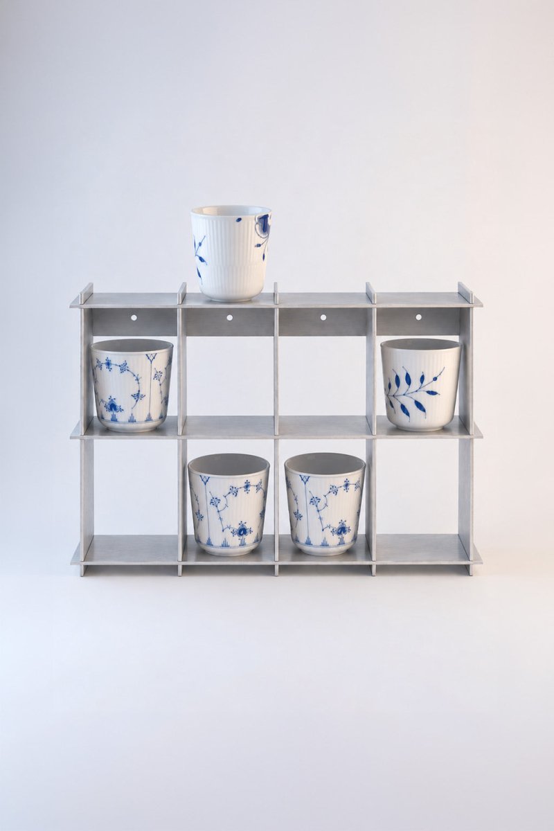LOMA_5 | Aluminum bookcase - FRAME