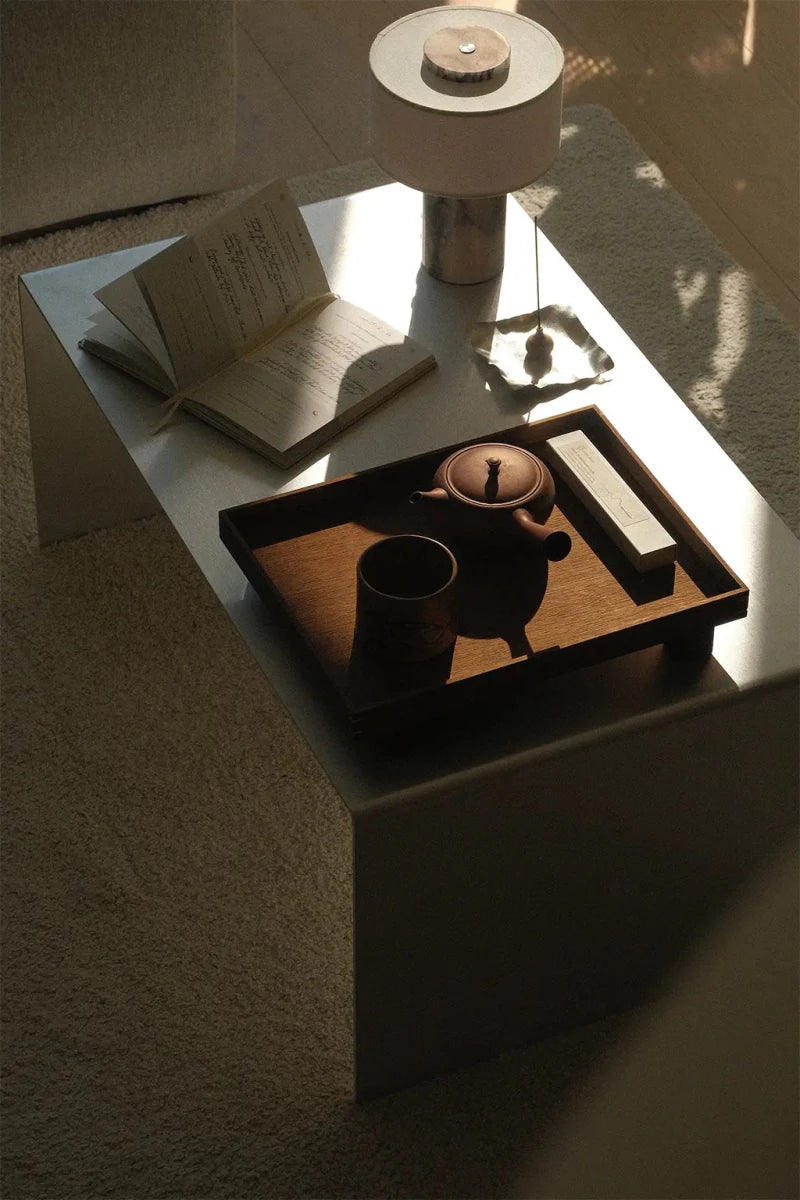 LURA_1 | Soffbord i aluminium, 80 cm - RÅM